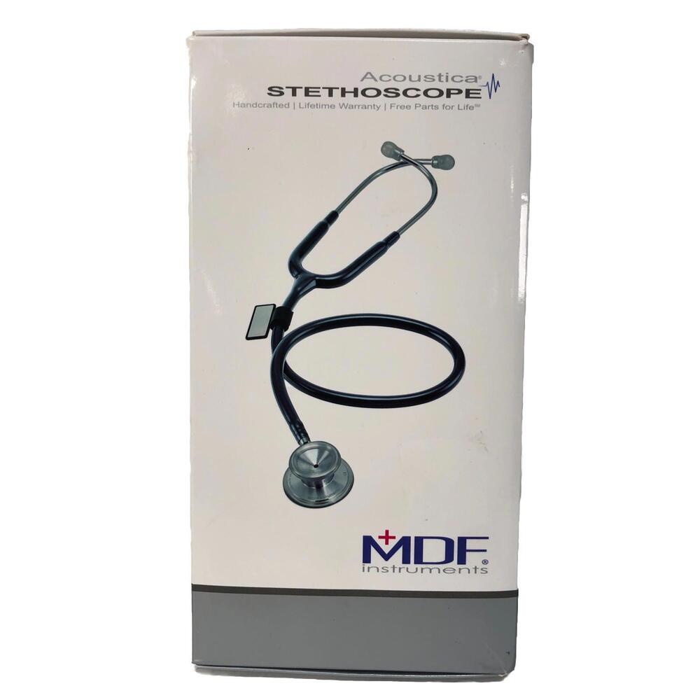 MDF 12 Acoustica Stethoscope Adult MDF747XP Grey New! Bn10